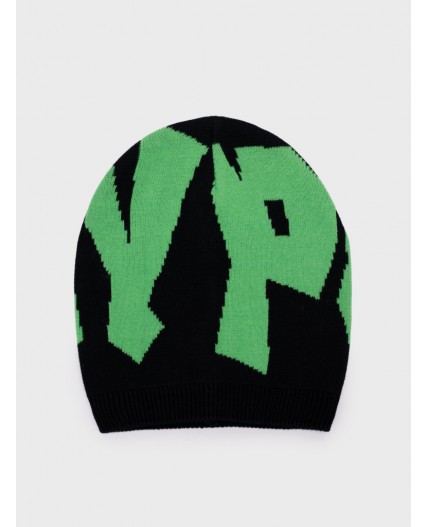 Шапка трикотажная для мальчиков черный,зеленый