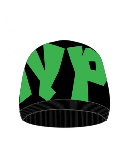 Шапка трикотажная для мальчиков черный,зеленый