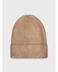 Шапка трикотажная для девочек бежевый