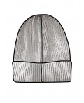 Шапка трикотажная для девочек серебряный