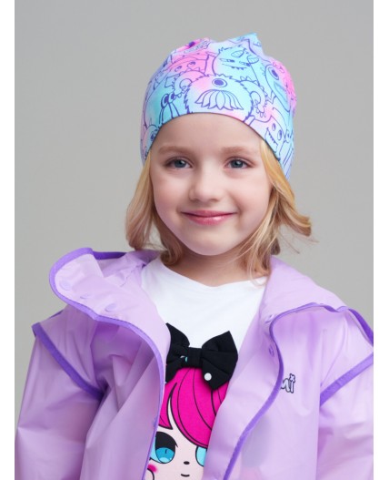 Шапка трикотажная для девочек, 2 шт в комплекте разноцветный