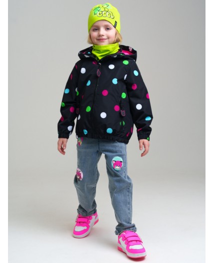 Комплект трикотажный для девочек: шапка, снуд светло-зеленый