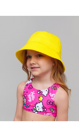 Панама текстильная для девочек жёлтый