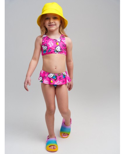 Панама текстильная для девочек жёлтый