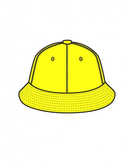 Панама текстильная для девочек жёлтый