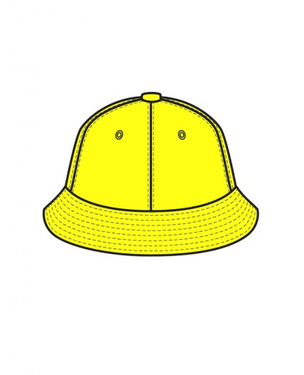 Панама текстильная для девочек жёлтый
