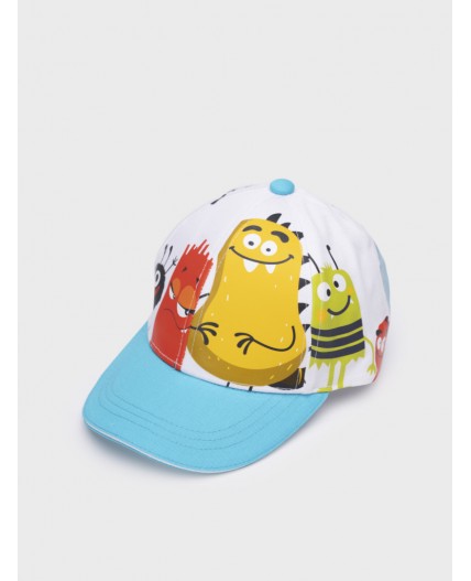 Кепка текстильная для мальчиков разноцветный