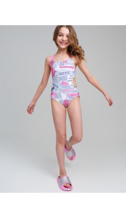 Купальник трикотажный для девочек разноцветный