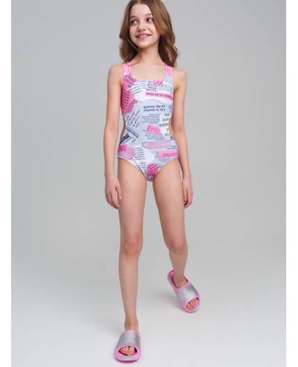 Купальник трикотажный для девочек разноцветный