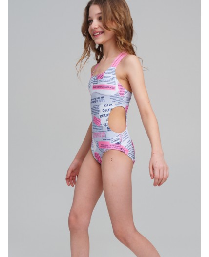 Купальник трикотажный для девочек разноцветный