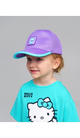 Кепка текстильная для девочек сиреневый