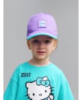 Кепка текстильная для девочек сиреневый