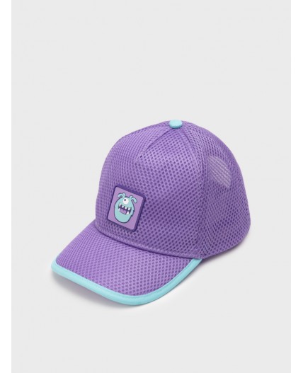 Кепка текстильная для девочек сиреневый
