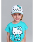 Кепка текстильная для девочек белый,голубой,черный