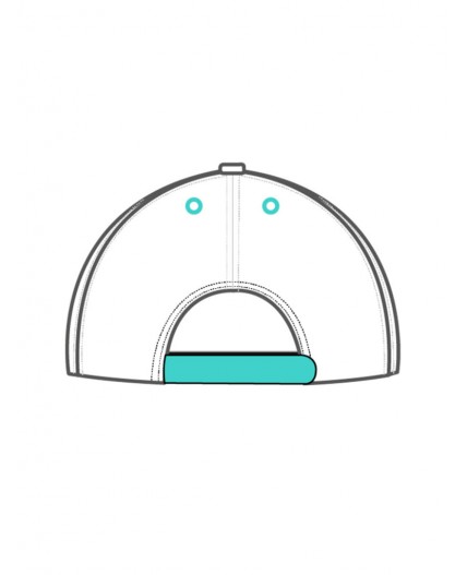 Кепка текстильная для девочек белый,голубой