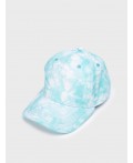 Кепка текстильная для девочек голубой
