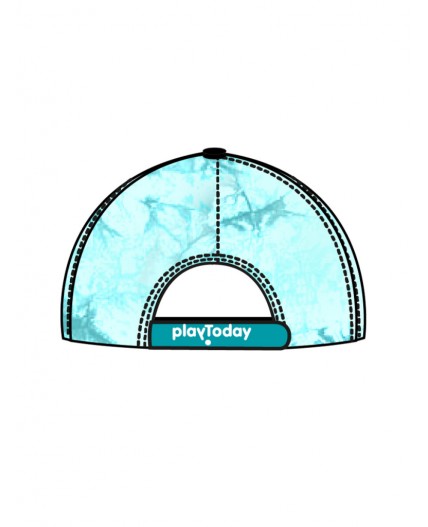 Кепка текстильная для девочек голубой