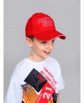 Кепка текстильная для мальчиков красный
