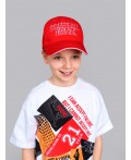 Кепка текстильная для мальчиков красный