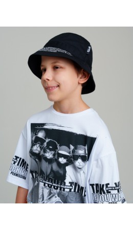 Панама текстильная для мальчиков черный