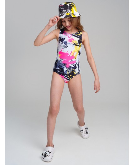 Панама текстильная для девочек разноцветный