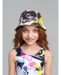 Панама текстильная для девочек разноцветный