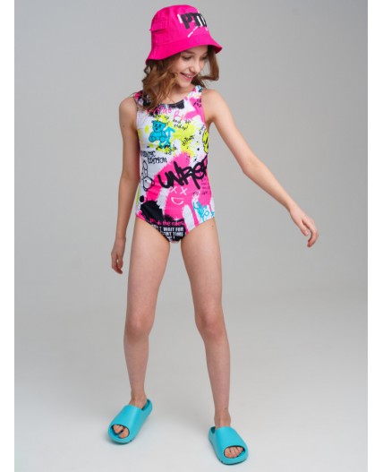 Панама текстильная для девочек фуксия