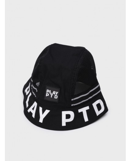 Панама текстильная для девочек черный