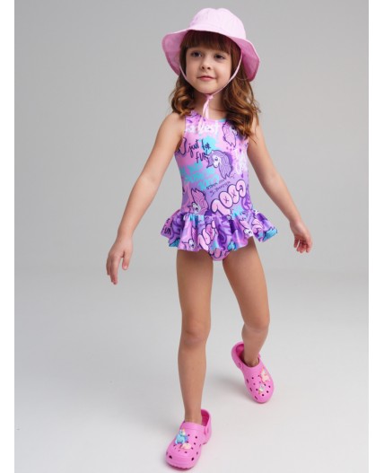 Панама текстильная для девочек светло-розовый