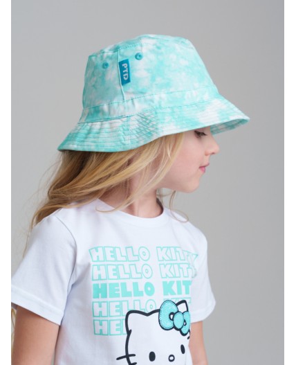 Панама текстильная для девочек голубой