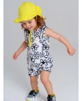 Панама детская текстильная для девочек жёлтый
