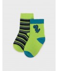 Носки детские трикотажные для мальчиков, 2 пары в комплекте разноцветный