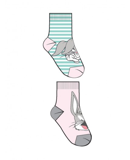 Носки трикотажные для девочек, 2 пары в комплекте разноцветный