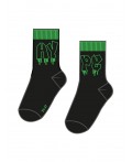 Носки трикотажные для мальчиков, 2 пары в комплекте черный,зеленый