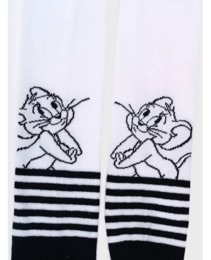 Колготки трикотажные для девочек, 2 пары в комплекте белый,черный