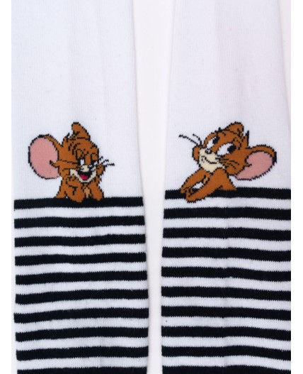 Колготки трикотажные для девочек белый,черный