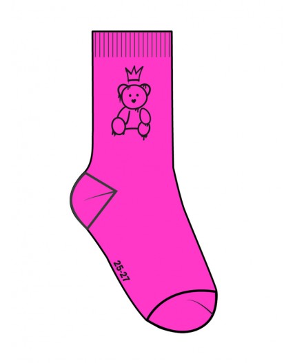 Носки трикотажные для девочек, 3 пары в комплекте разноцветный