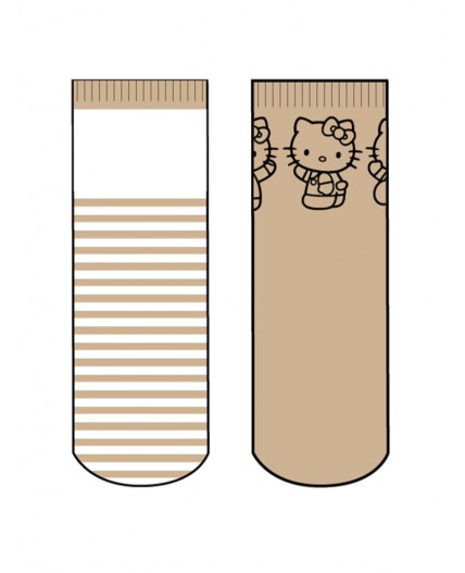 Носки трикотажные для девочек, 2 пары в комплекте бежевый,белый