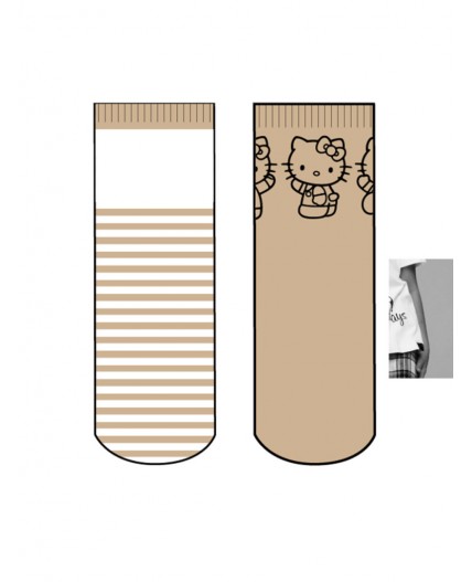 Носки трикотажные для девочек, 2 пары в комплекте бежевый,белый