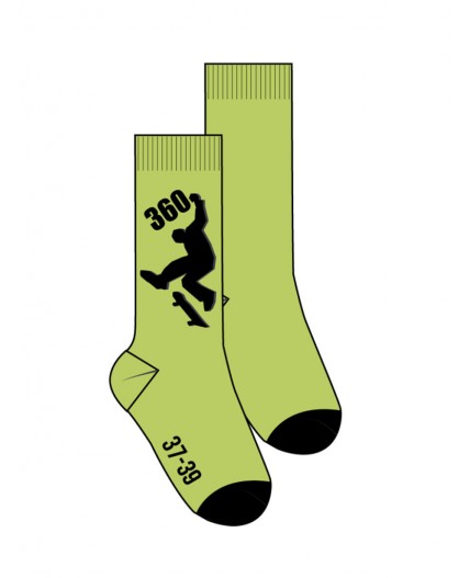 Носки трикотажные для мальчиков, 2 пары в комплекте черный,светло-зеленый