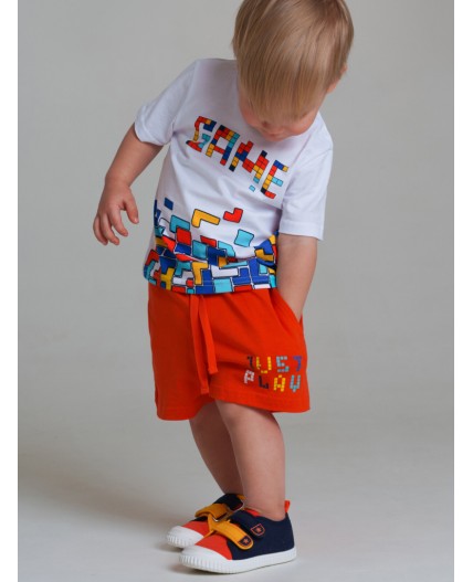 Полуботинки для мальчиков синий,оранжевый,светло-желтый