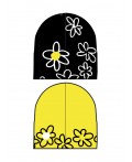 Шапка детская трикотажная для девочек, 2 шт в комплекте черный,жёлтый,белый