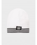 Шапка трикотажная для девочек белый,черный,серый