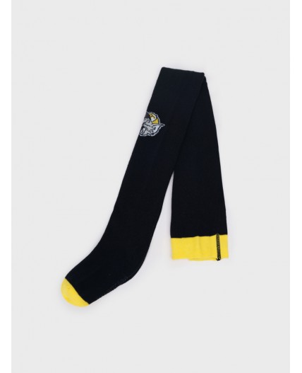 Колготки детские трикотажные для мальчиков черный,жёлтый