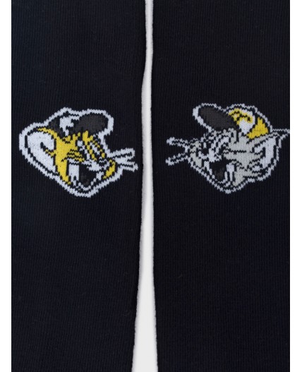 Колготки детские трикотажные для мальчиков черный,жёлтый