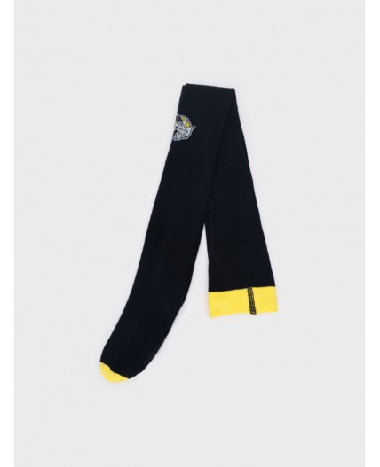Колготки трикотажные для мальчиков черный,жёлтый