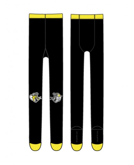 Колготки трикотажные для мальчиков черный,жёлтый