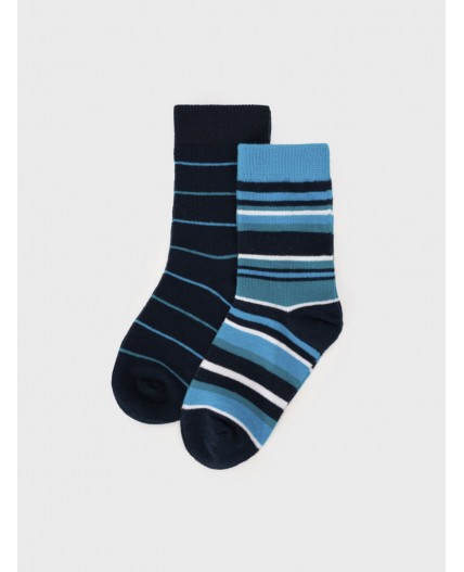 Носки трикотажные для мальчиков, 2 пары в комплекте разноцветный