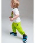 Брюки детские трикотажные для мальчиков светло-зеленый