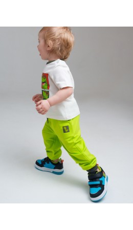 Брюки детские трикотажные для мальчиков светло-зеленый